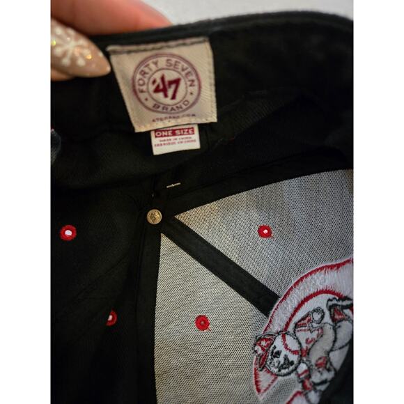 CINCINNATI REDS COOPERSTOWN '47 BRAND TWO-TONE/ REDS UNDER BILL- Adjustable - Picture 4 of 4